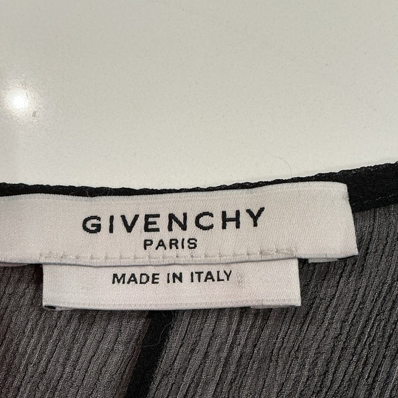 Givenchy black Ruffle Lace Robe - Picture 6 of 8